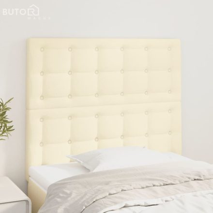 vidaXL 2 db krémszínű műbőr fejtámla 100x5x78/88 cm