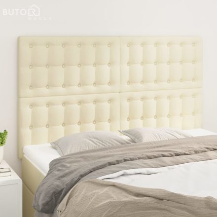vidaXL 4 db krémszínű műbőr fejtámla 72 x 5 x 78/88 cm
