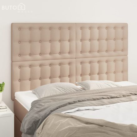 vidaXL 4 db cappuccino színű műbőr fejtámla 72 x 5 x 78/88 cm
