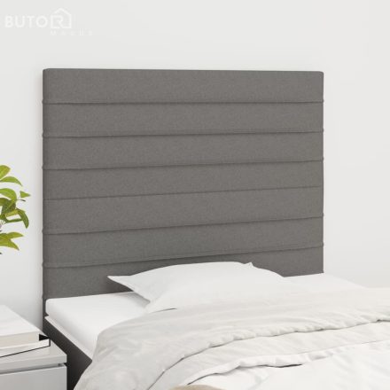 vidaXL 2 db sötétszürke szövet fejtámla 80 x 5 x 78/88 cm