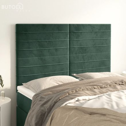 vidaXL 4 db sötétzöld bársony fejtámla 72 x 5 x 78/88 cm