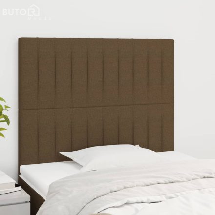vidaXL 2 db sötétbarna szövet fejtámla 80 x 5 x 78/88 cm