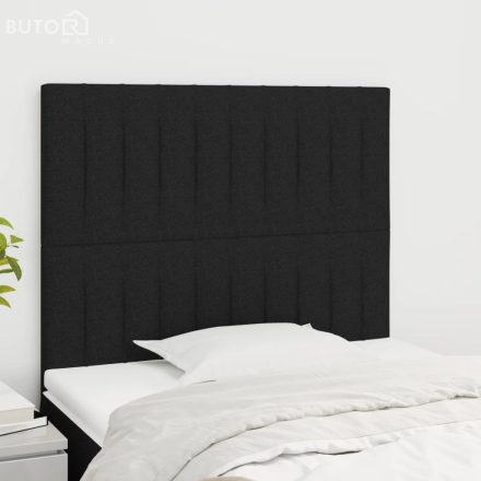vidaXL 2 db fekete szövet fejtámla 90x5x78/88 cm