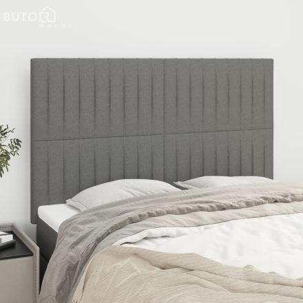 vidaXL 4 db sötétszürke szövet fejtámla 72 x 5 x 78/88 cm