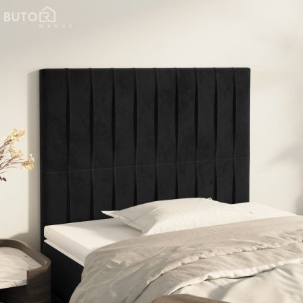 vidaXL 2 db fekete bársony fejtámla 80 x 5 x 78/88 cm