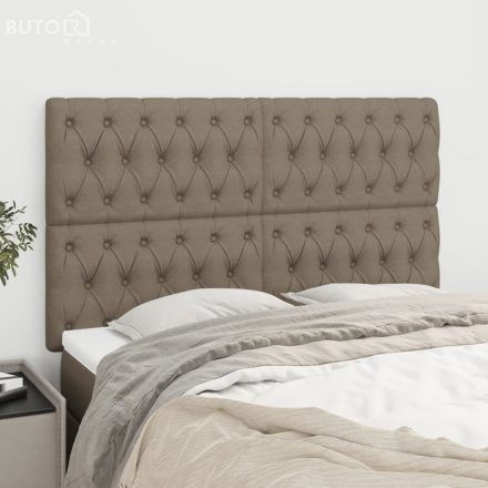 vidaXL 4 db tópszínű szövet fejtámla 72 x 7 x 78/88 cm