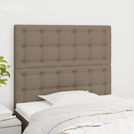 vidaXL 2 db tópszínű szövet fejtámla 80x5x78/88 cm