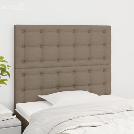 vidaXL 2 db tópszínű szövet fejtámla 100x5x78/88 cm