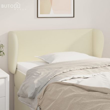 vidaXL krémszínű műbőr szárnyas fejtámla 83x23x78/88 cm