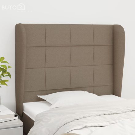 vidaXL tópszínű szövet fejtámla szárnyakkal 83 x 23 x 118/128 cm