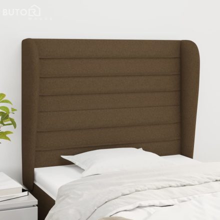 vidaXL sötétbarna szövet fejtámla szárnyakkal 83 x 23 x 118/128 cm
