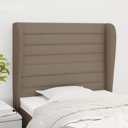 vidaXL tópszínű szövet fejtámla szárnyakkal 103 x 23 x 118/128 cm