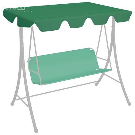 vidaXL zöld csere ponyva kerti hintaágyhoz 188/168 x 145/110 cm