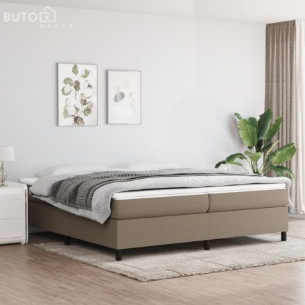 vidaXL tópszínű szövet ágykeret matrac nélkül 200 x 200 cm