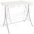 vidaXL fehér csere ponyva kerti hintaágyhoz 188/168 x 145/110 cm