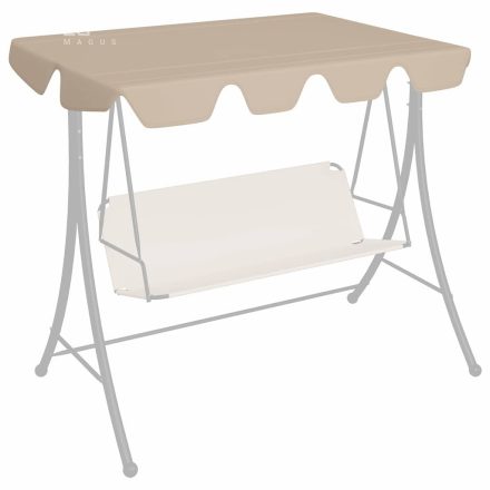 vidaXL bézs csere ponyva kerti hintaágyhoz 150/130 x 105/70 cm