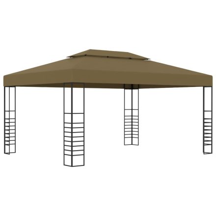 vidaXL tópszínű pavilon 3 x 4 m 180 g/m²