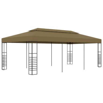 vidaXL tópszínű kerti pavilon 6 x 3 x 2,7 m 180 g/m²