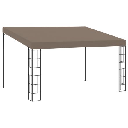vidaXL tópszínű falra szerelhető szövetpavilon 4 x 3 m