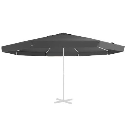 vidaXL antracitszürke kültéri napernyő csereponyva 515 cm