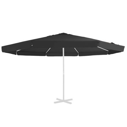 vidaXL fekete kültéri napernyő csereponyva 515 cm
