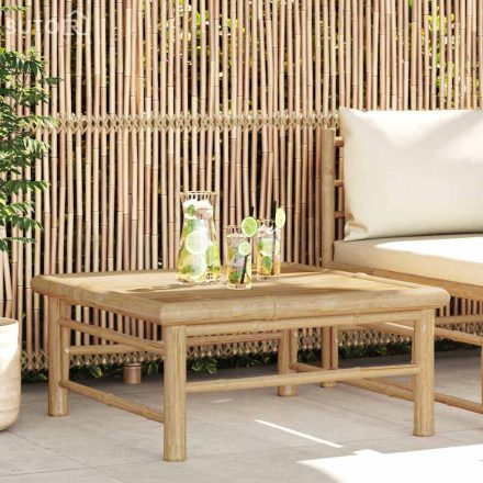 vidaXL bambusz kerti asztal 65 x 65 x 30 cm