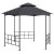 vidaXL antracitszürke pavilon oldalfalakkal 3,1 x 2,7 m