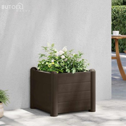 vidaXL kávébarna kerti PP magaságyás 43 x 43 x 35 cm