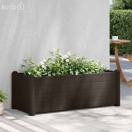 vidaXL kávészínű kerti PP magaságyás 100 x 43 x 35 cm