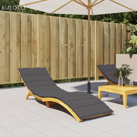 vidaXL antracitszürke oxford szövet napozóágy párna 200 x 60 x 3 cm
