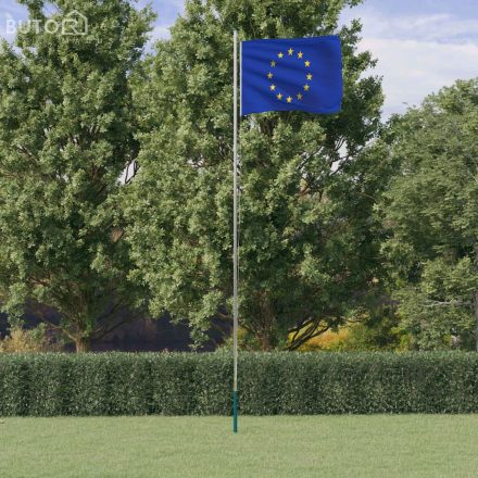vidaXL alumínium európai uniós zászló és rúd 6,23 m