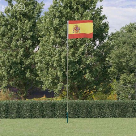 vidaXL spanyol alumínium zászló és rúd 5,55 m
