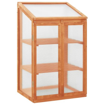 vidaXL fenyőfa melegház 60 x 45 x 100 cm
