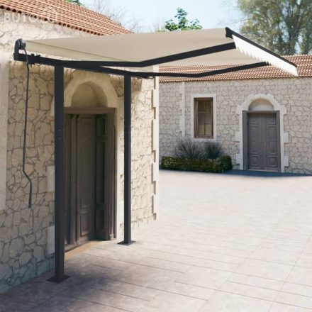 vidaXL antracitszürke vas napellenzőrúdszett 300 x 245 cm 