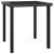 vidaXL fekete polyrattan kerti étkezőasztal 70 x 70 x 73 cm