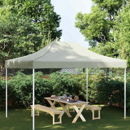 vidaXL krémszínű tető partisátorhoz 4 x 3 m 270 g/m² 