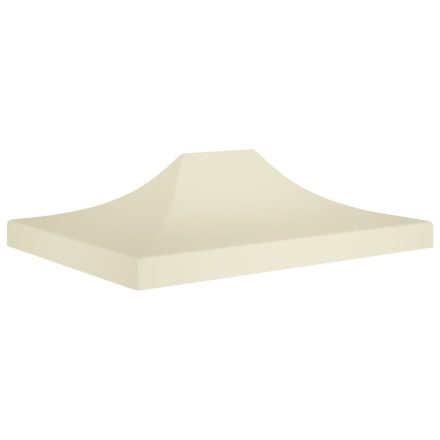 vidaXL krémszínű tető partisátorhoz 4,5 x 3 m 270 g/m² 