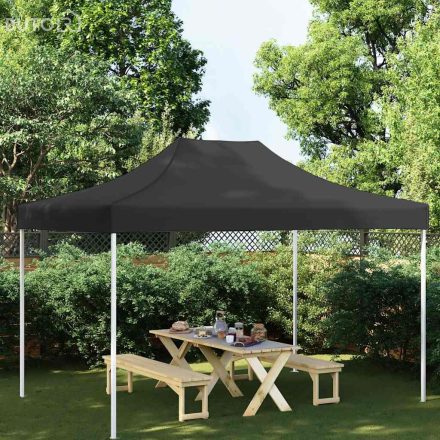 vidaXL fekete tető partisátorhoz 4,5 x 3 m 270 g/m² 