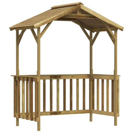 vidaXL impregnált fenyőfa grillezőfészer 163,5 x 93 x 210 cm