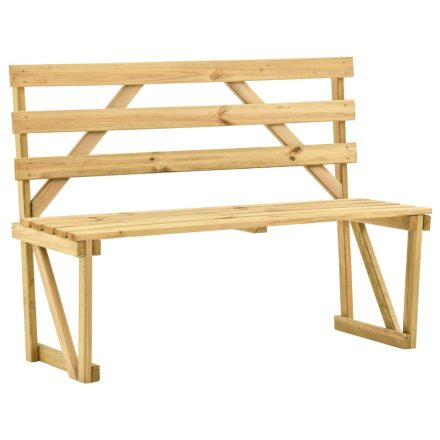 vidaXL impregnált fenyőfa kerti pad 120 cm