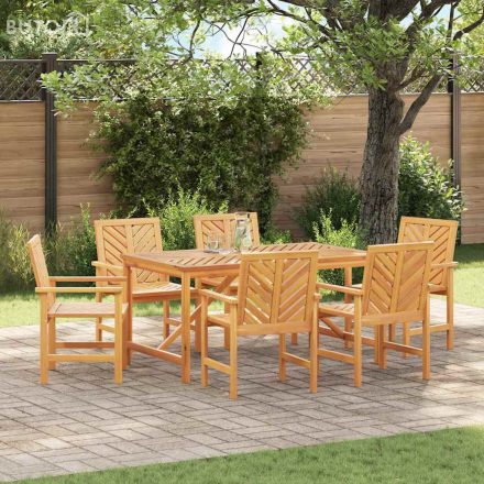vidaXL Kerti étkező székek 6 pcs Barna 59 x 62.5 x 89 cm tömör akácfa