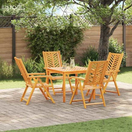 vidaXL Dönthető szék 4 pcs Barna 57 x 71 x 90cm faszínű