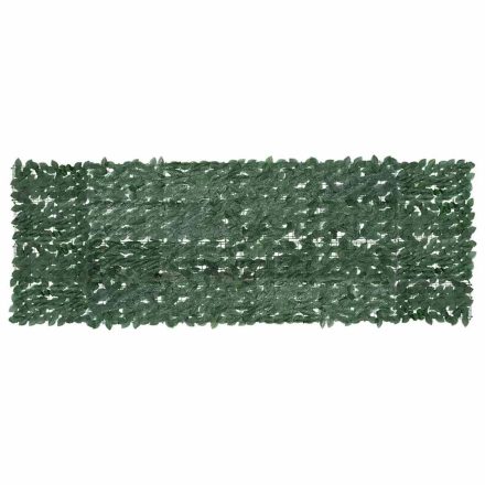 vidaXL sötétzöld leveles erkélyparaván 300 x 100 cm