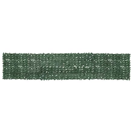 vidaXL sötétzöld leveles erkélyparaván 500 x 100 cm
