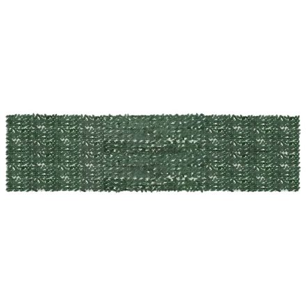 vidaXL sötétzöld leveles erkélyparaván 600 x 150 cm
