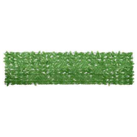 vidaXL zöld leveles erkélyparaván 300 x 75 cm