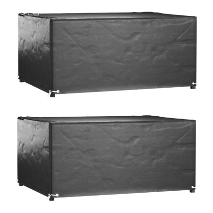vidaXL 2 db téglalap alakú kerti bútorhuzat 8 fűzőlyukkal 160x120x75cm