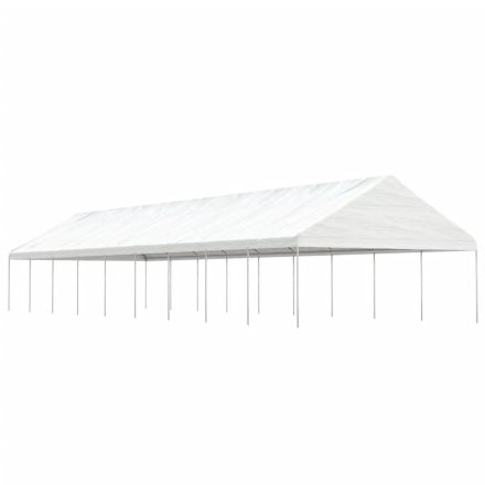 vidaXL fehér polietilén pavilon tetővel 20,07 x 5,88 x 3,75 m
