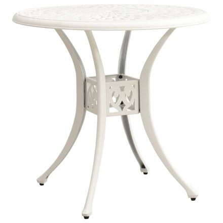 vidaXL fehér öntött alumínium kerti asztal 78 x 78 x 72 cm