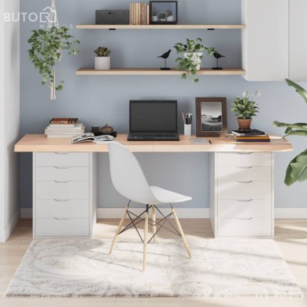vidaXL kezeletlen tömör tölgyfa asztallap 200x60x(2-6) cm